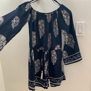 Super cute off the shoulder romper